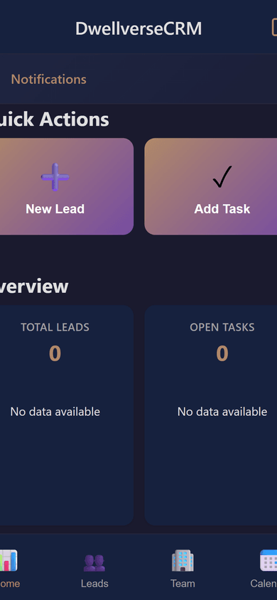 Mobile Home Dashboard